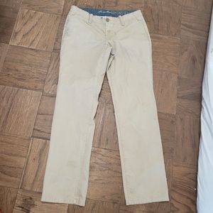 Eddie Bauer 8 Mercer Straight Beige Legend Pants